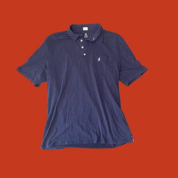 johnnie-O Navy Polo Shirt XL | Hangin’ Out Stretch Cotton Surf Coastal Prep - Picture 2 of 6